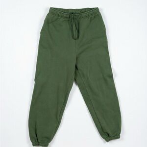 TNA Olive Green Track Joggers with Drawstring Waist